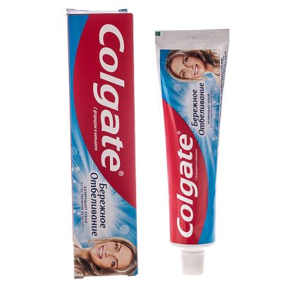 Зубная паста Colgate, 100 мл, бережное отбеливание