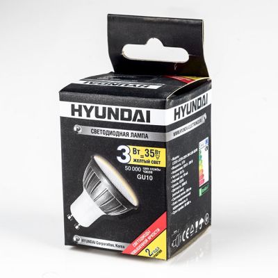 Лампа эл. HYUNDAI LED01-JCDR-220V-3W-3.OK-GU10